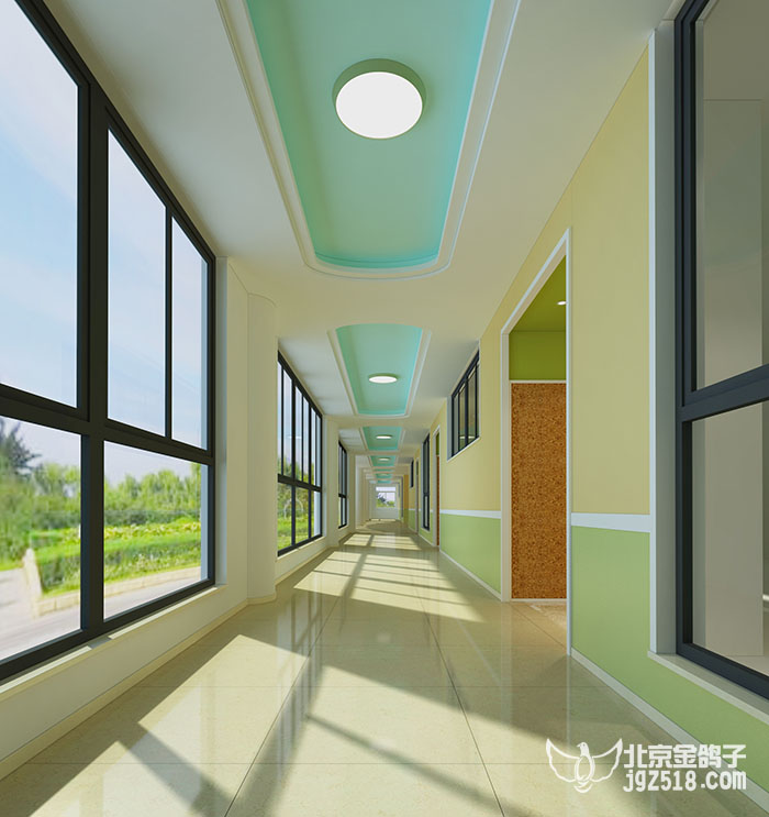 宜昌幼儿园设计装饰案例,幼儿园走廊设计效果图