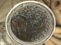 钢厂高炉送粉除尘龟甲网高铝耐磨弯头生产厂家