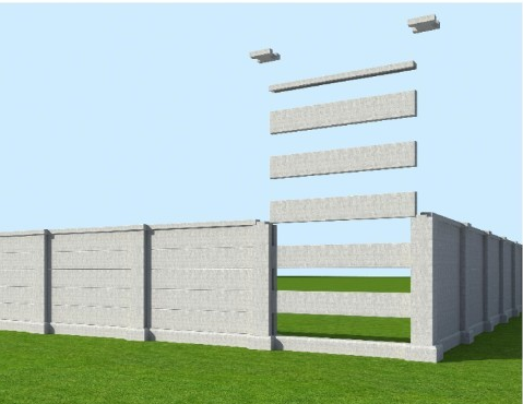 小区别墅围墙,小区别墅阳台栏杆,工程建筑围栏新型建筑,工厂学校围墙