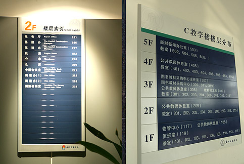 上海学校楼层索引标牌 学校楼层分布牌 火焰制