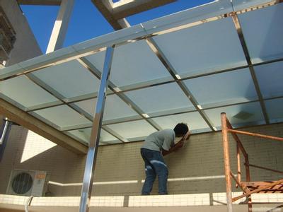 广州不锈钢玻璃雨棚钢结构雨棚专业实惠盈辉不锈钢厂13760801392