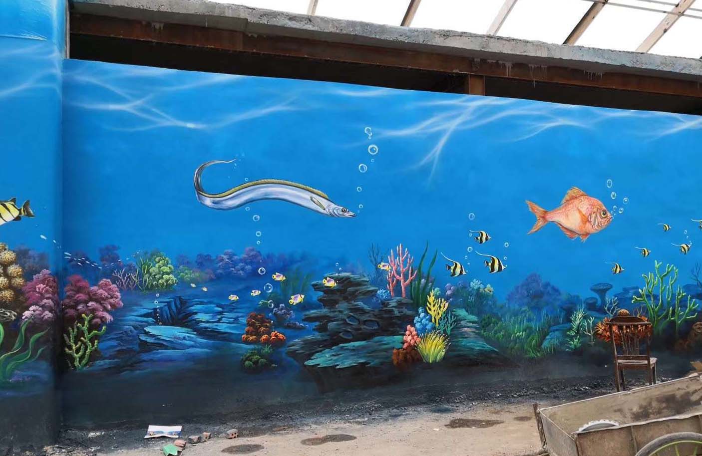 海底世界主题墙绘