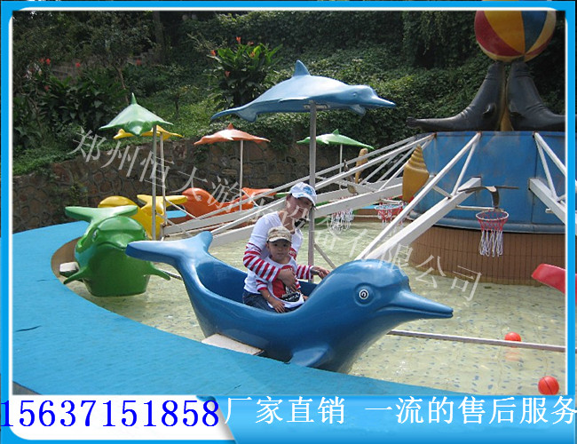 供应水上乐园游艺设施 喷水海豚设备 儿童戏水游乐设备