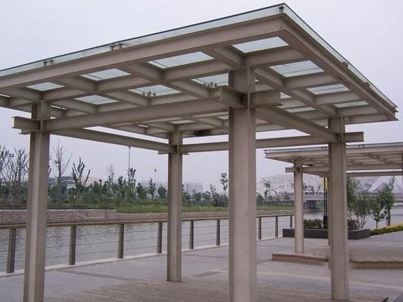 四川钢结构廊架设计厂家 安全与景色完美结合