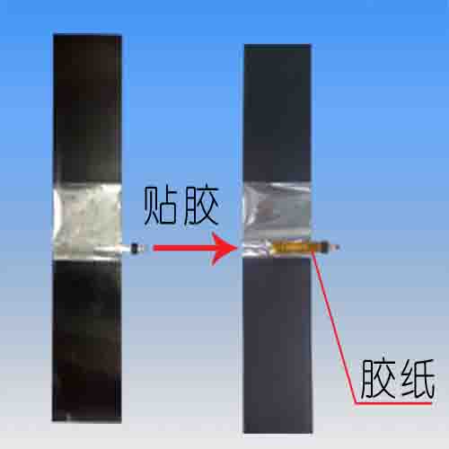 锂电池极片贴胶机图片