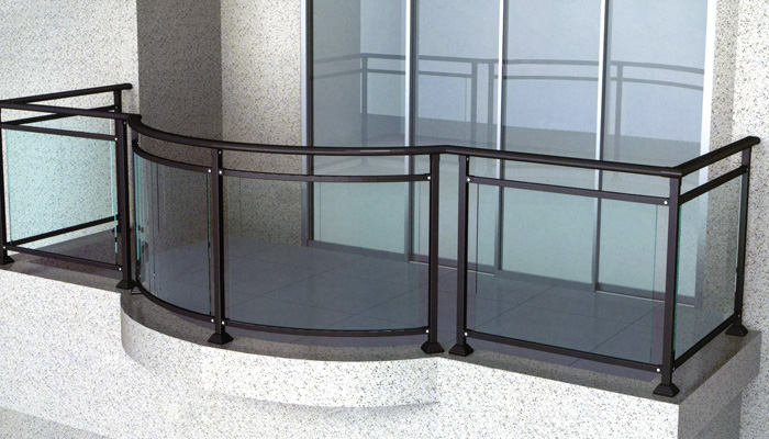 弧形玻璃栏杆-优质弧形玻璃栏杆批发,价格咨询:137-0281-1768