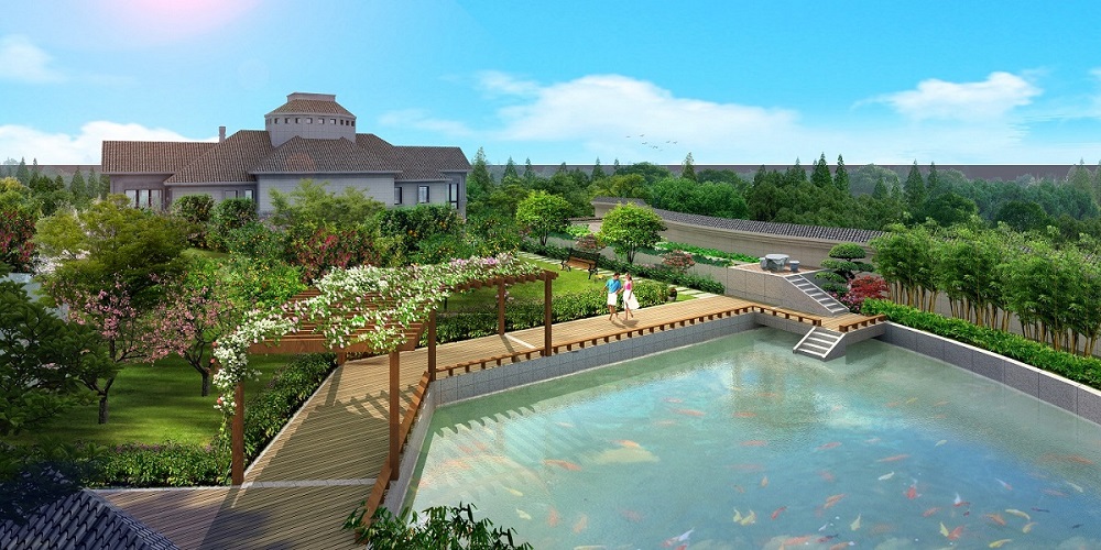 浙江杭州如何在庭院中建一个喜欢的鱼池?