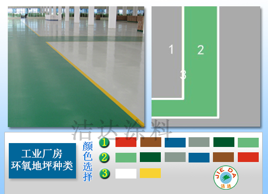 江门工业厂房常见环氧地坪漆合理颜色搭配 - 深