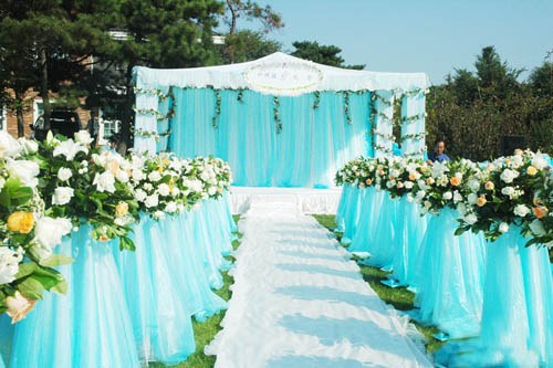 郑州创意婚礼现场花艺布置