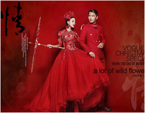 中式风格婚纱摄影,传统元素玩出新花样 - 播视