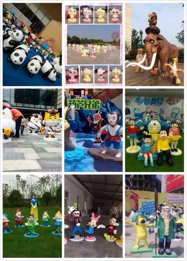 公司公司总部位于上海,是国内视觉环境的美陈专业服务商;公司拥有国内的设计与研发团队,从而打造出智能、新颖、惊艳的产品;从战略高度上为客户提供一体化的商业视觉设计、雕塑景观制作、场景布置服务。从商业美陈到活动,从造型塑造到场景布置,我们都致力于为客户提供全链条式品牌服务,为商业领域打造全新的视觉形象。 公司架构设分为三大板块:展馆运营中心、美陈运营中心,研发生产中心。 大量人偶、卡通租售 人偶有:财神、兔八哥、机器猫、圣诞老人、KT猫(男)KT 猫(女)、蒙牛、跳跳猴、喜羊羊、灰太狼、魔法猫、高飞狗、跳跳