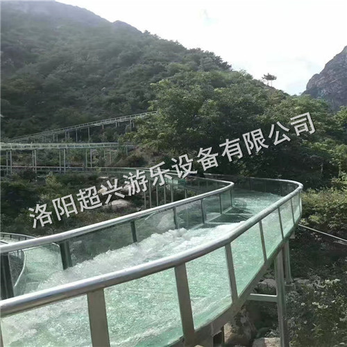 高空玻璃吊桥安装-景区高空全透明玻璃吊桥惊险刺激