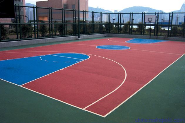 浙江杭州学校户外硅pu篮球场建造报价多少钱