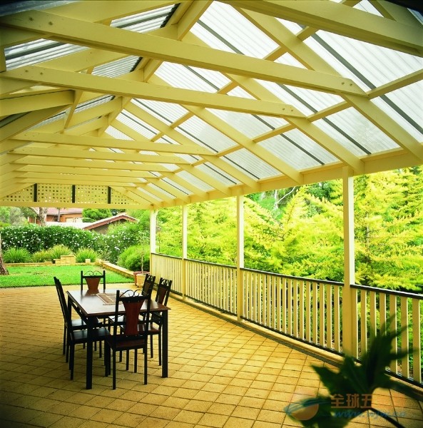 青岛庭院采光房 休闲温室顶棚阳光板