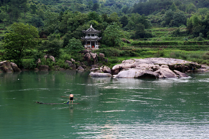 楠溪江独特的山水风光名扬四海