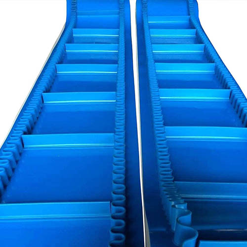 青岛PVC裙边挡板输送带 PU挡板带规格价格合