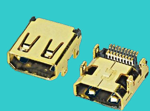 供应micro hdmi type-d 双排pin hdmi连接器