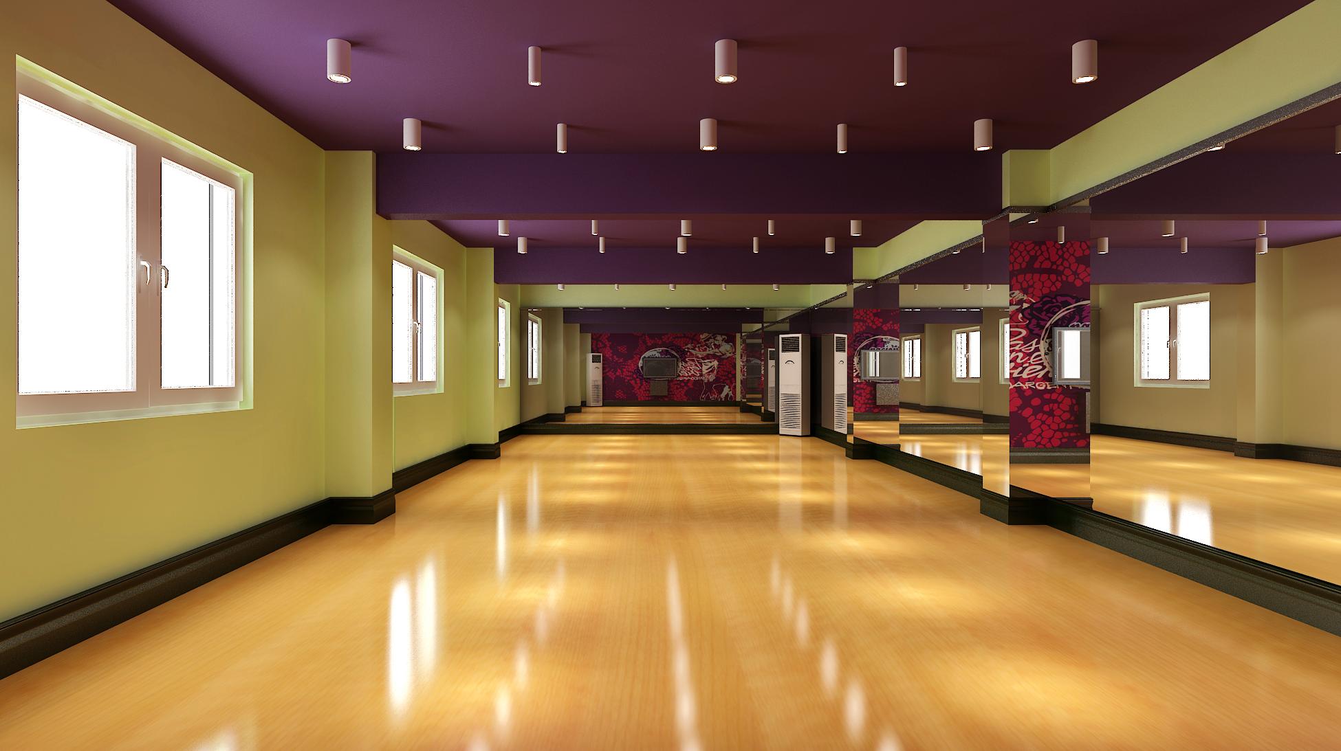 舞蹈瑜伽房|空间|室内设计|张美丽效果图 - 原创作品 - 站酷 (ZCOOL)