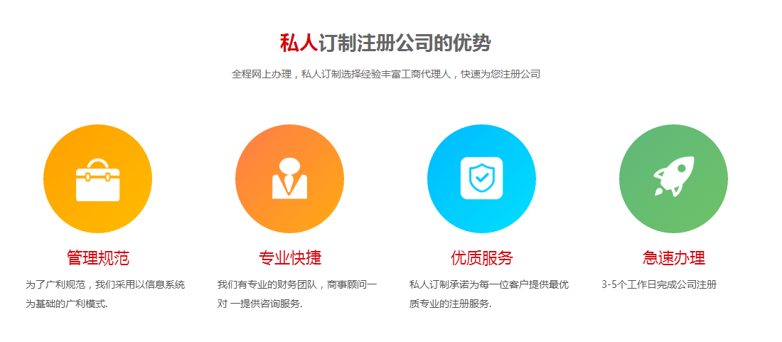 龙华新公司注册条件?私人订制公司怎么样