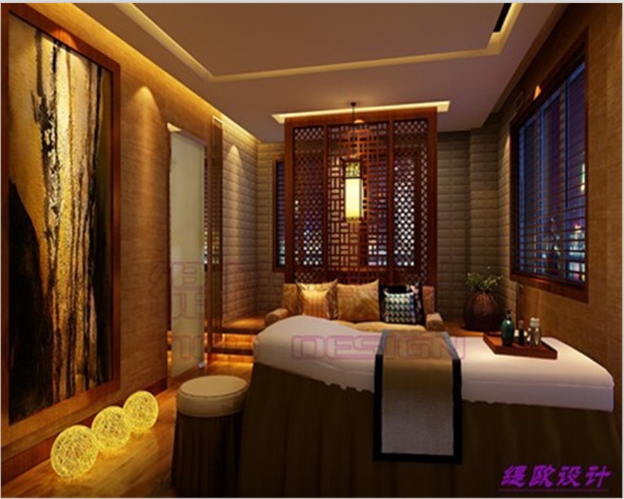 溧水新中式美容院设计装修风格