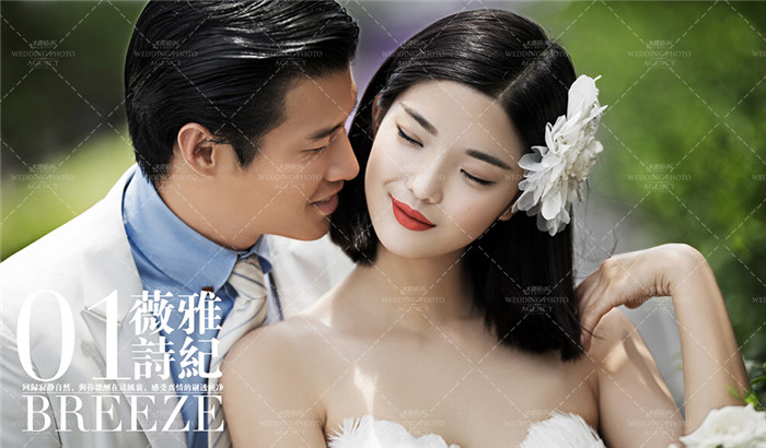 韩式短发婚纱照_韩式婚纱照