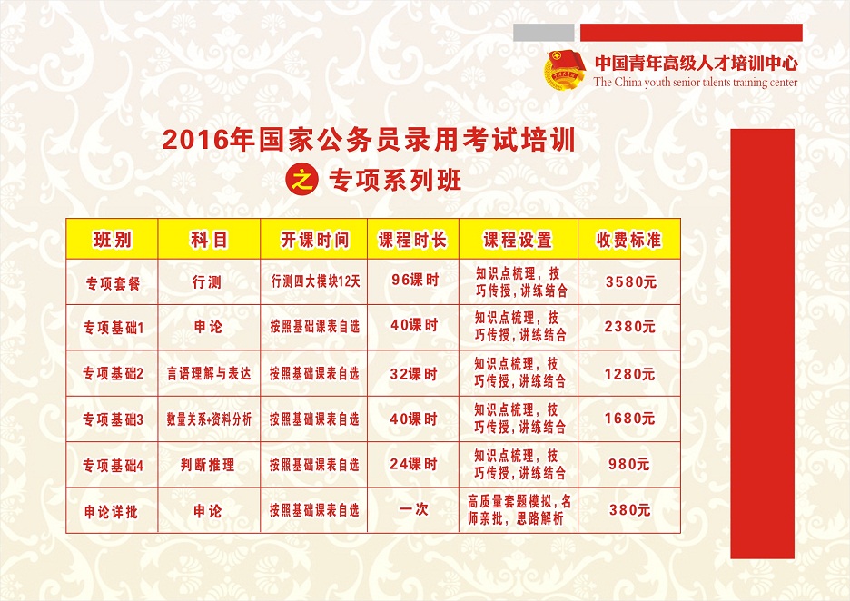 2015省考笔试培训时间,培训班哪家好,培训学校