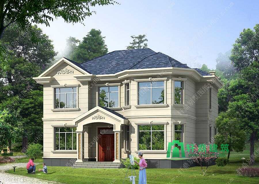 湖北农村两层房屋设计图大全 轩鼎别墅设计