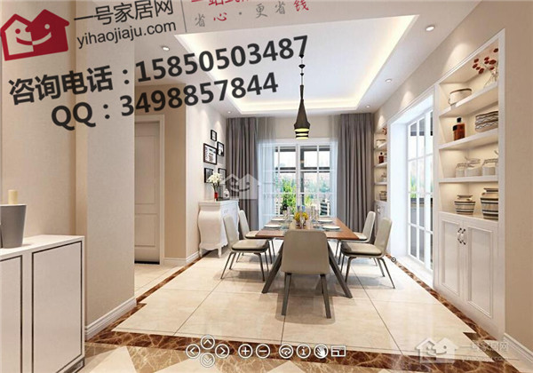 滁州艺境山城125平现代简约装修效果图 三居室