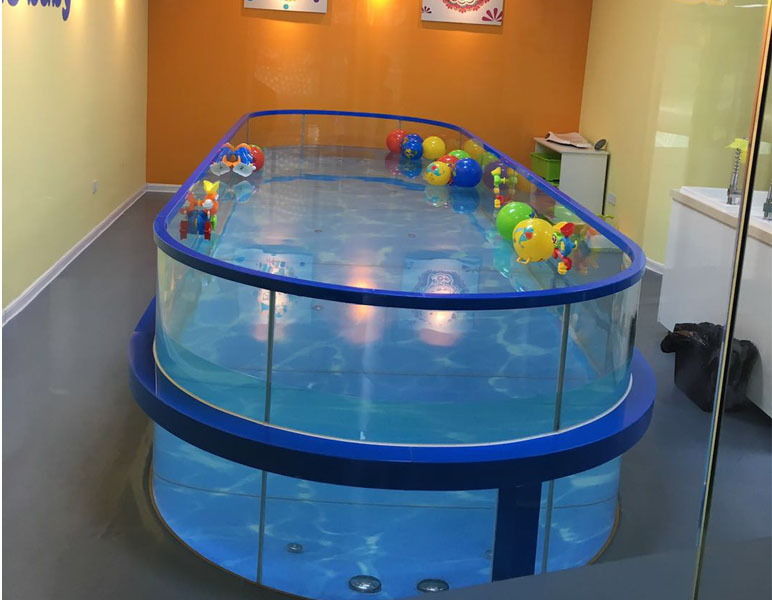 河南全透明玻璃池 婴儿游泳透明玻璃游泳池厂