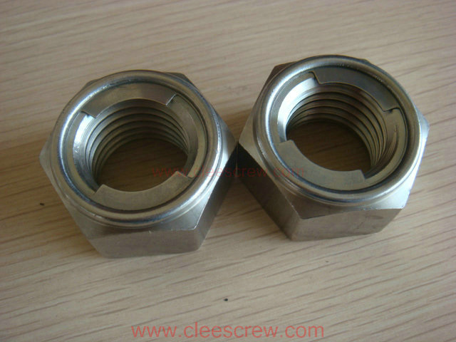 供应深圳市进口全金属六角钢片锁紧螺母