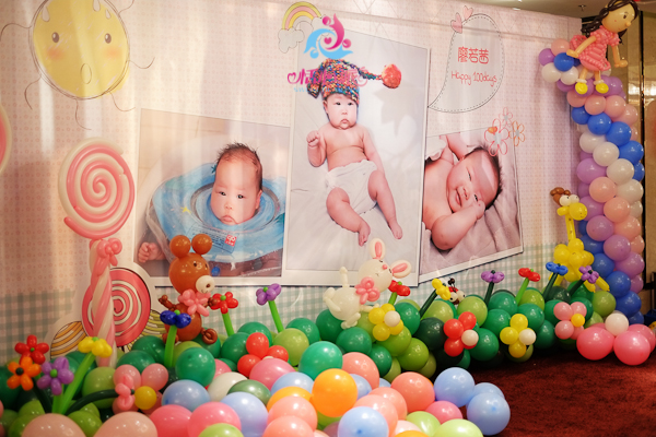 成都宝宝满月酒创意策划及布置,给宝宝一个漂