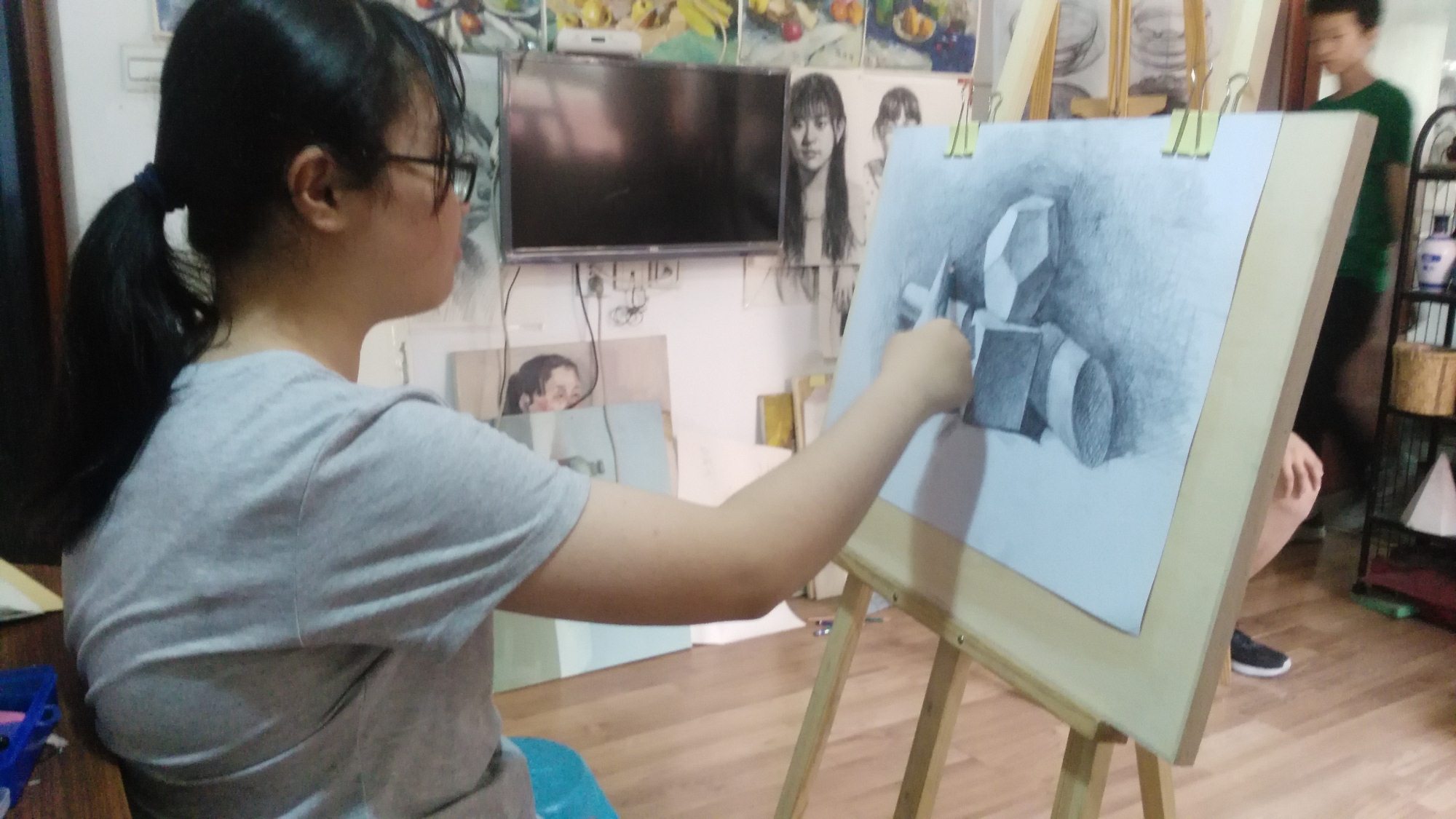 零基础美术培训 中小学、高、初绘画班 成人绘