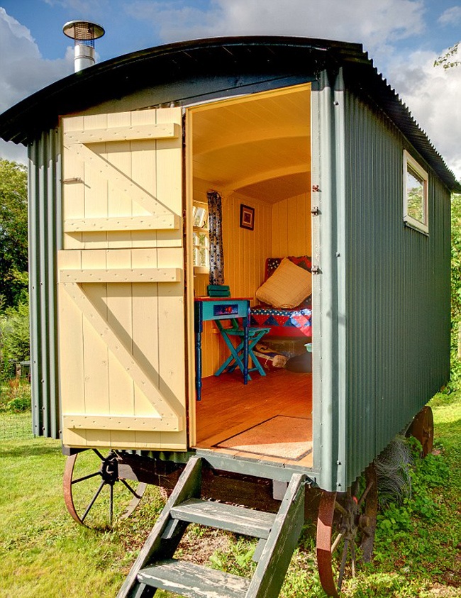 简单浪漫的移动式独栋小木屋!