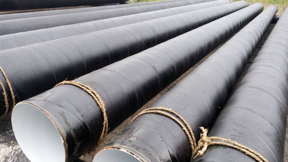 污水处理用三油两布防腐螺旋钢管