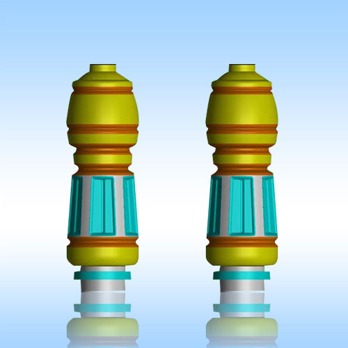 吹瓶模具三维图