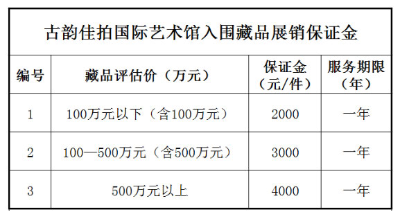 古韵佳拍国际艺术馆——第1期藏品征集中