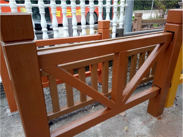 广州增城仿木栏杆施工,友翠十年专业经验