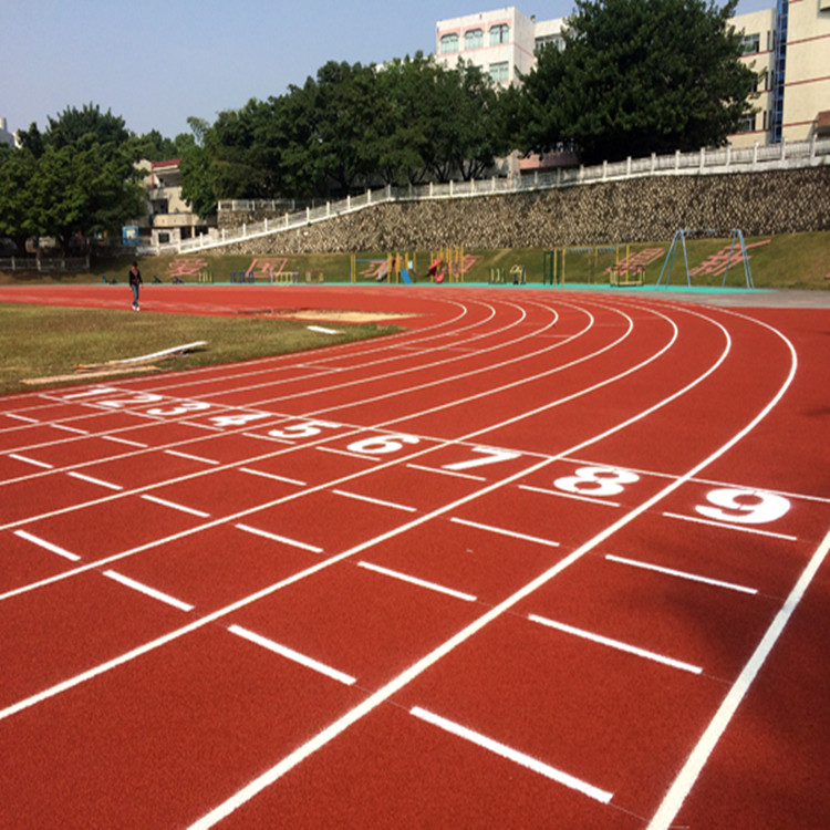 福建福州厂家直销塑胶跑道材料 学校操场跑道施工方案 塑胶跑道每每