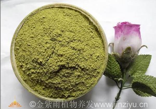 真假海娜粉对比金紫雨植物养发馆加盟领你去看那神奇的东西