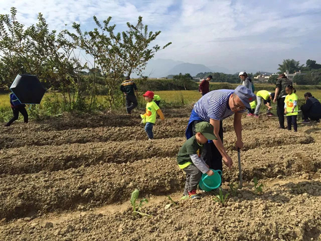 闻着泥土的芳香松土,种菜,浇水,做一回小农夫,亲身体验书本中学到的