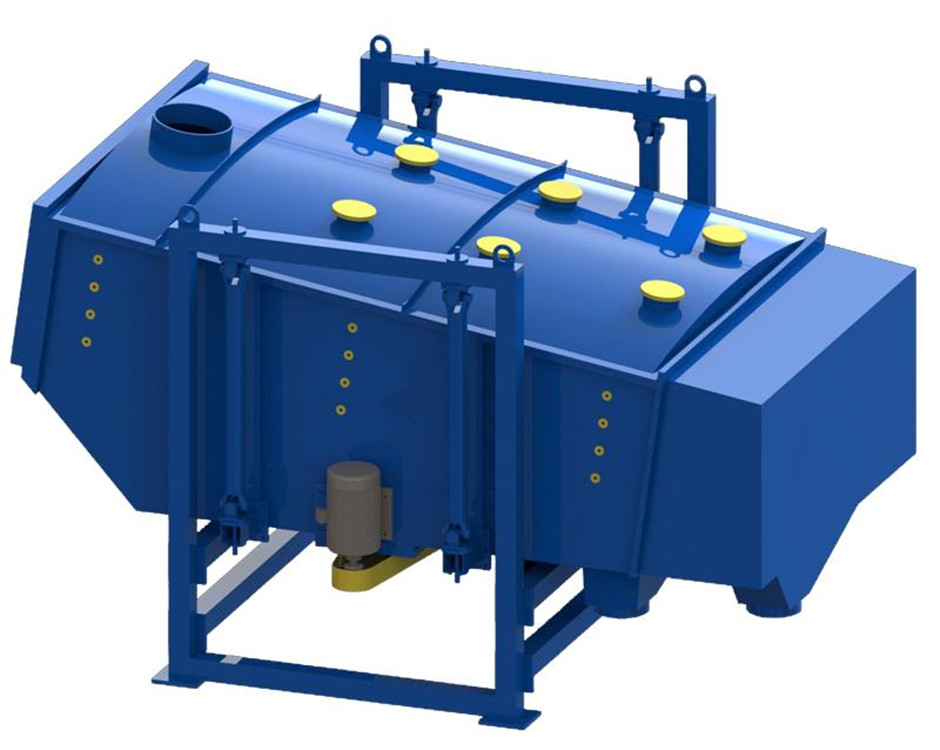 从筛机摇动体及筛箱运动轨迹来看,方型摇摆筛又称往复筛,其驱动装置