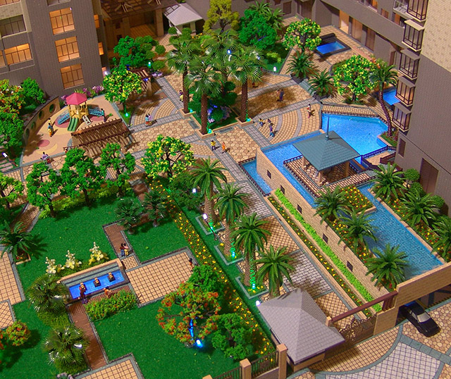 灵巧运用楼盘沙盘设计技巧来吸引客户然而提升销量【中山市九易模型】