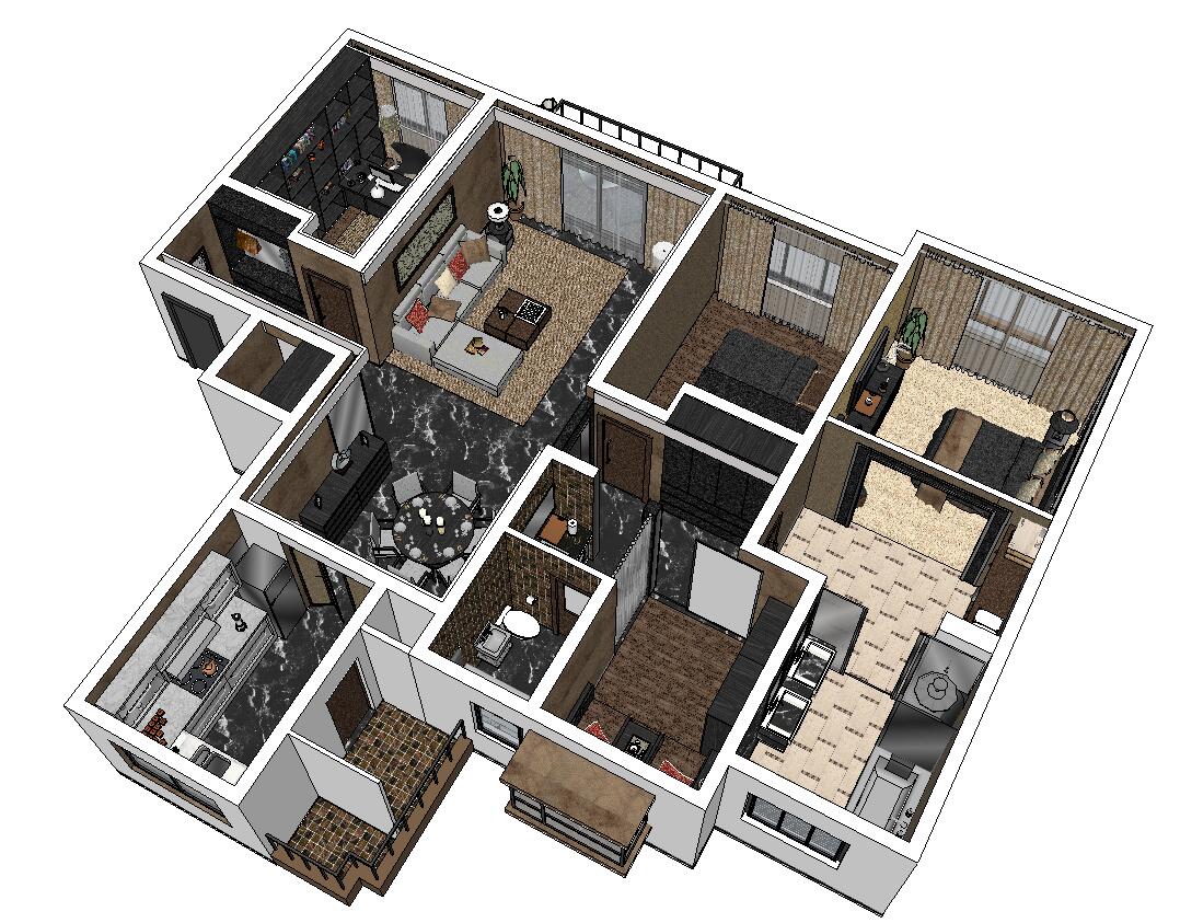 sketchup2017精通建筑景观室内建模渲染