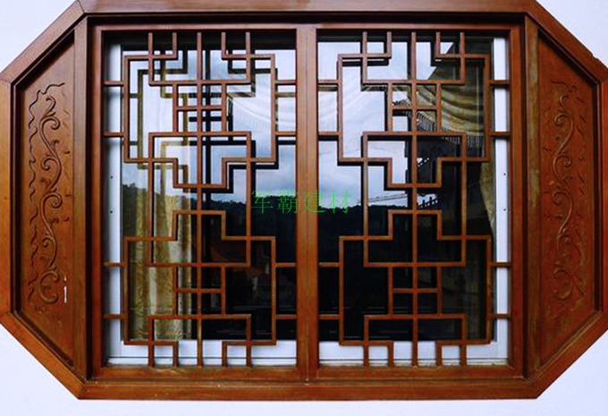 广西贵港仿木纹铝窗花厂家-古典铝窗花订购