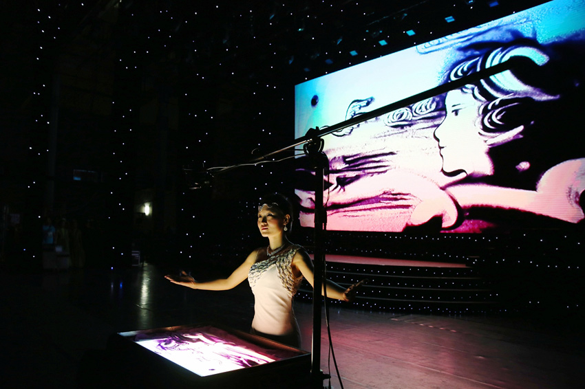 北京最好的沙画表演艺术家 承接各类沙画表演 沙画视频定制