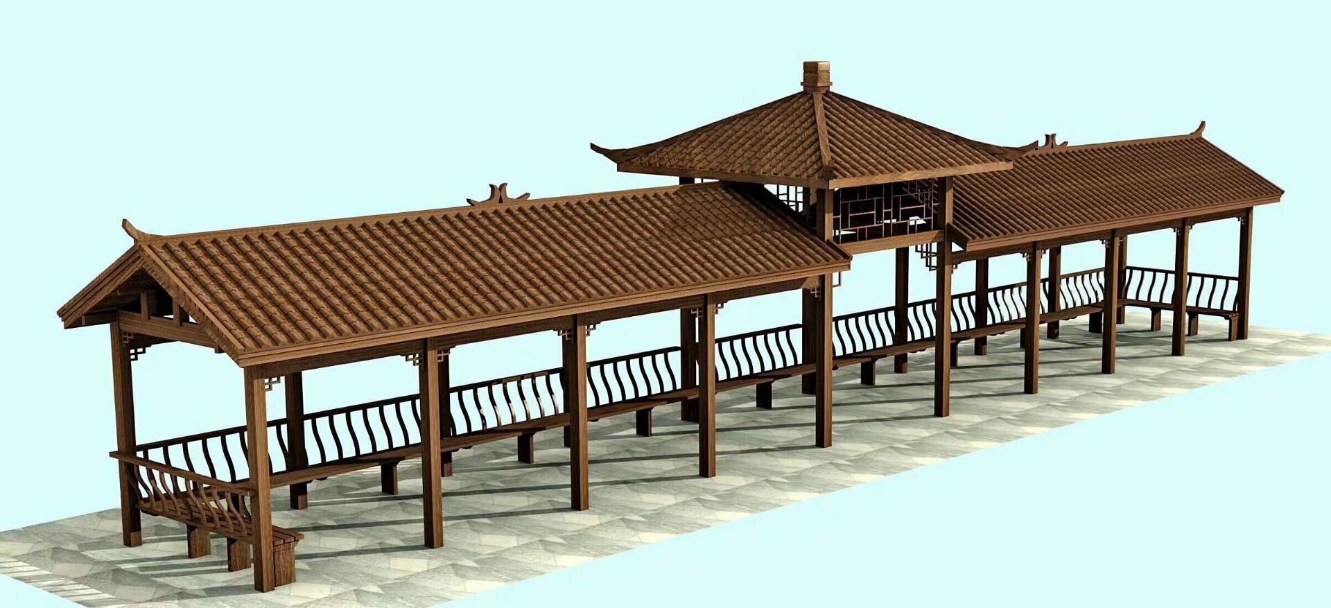 银川古建,银川防腐木廊架,银川古建廊架建造就属亿鑫宏兴最棒