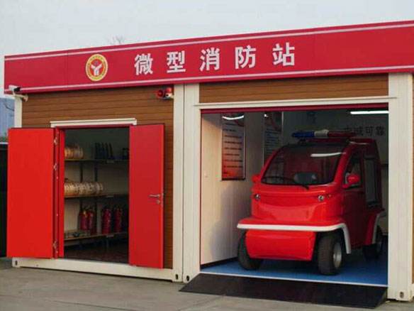 胶州微型消防站加大各社区,村的消防安全管理力度