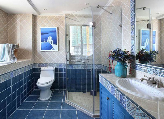 佛山苹果装饰丨地中海复式,夏天置身于海洋的享受