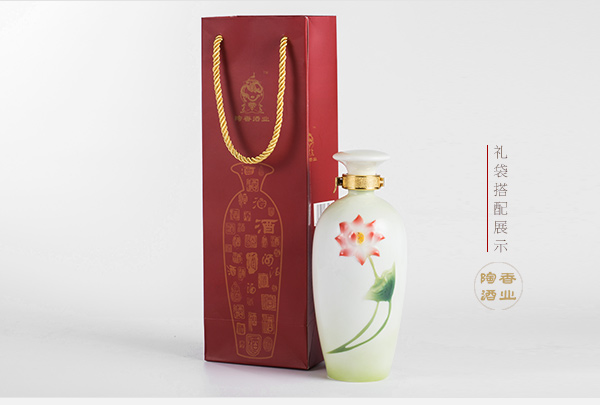 陶香酒52度浓香型白酒喜事莲莲瓶500ml装