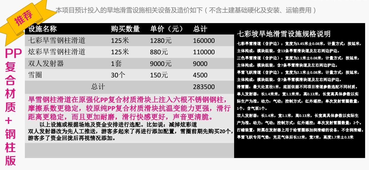 彩虹滑道廠家,體會不一樣的滑雪感受